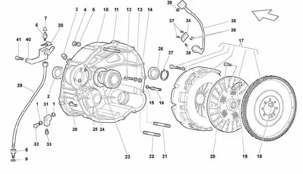 Throwout bearing for Audi R8 Lamborghini Gallardo Release Bearing Slave Cylinder Interchanges for 086141671 086141671M 086141671 L