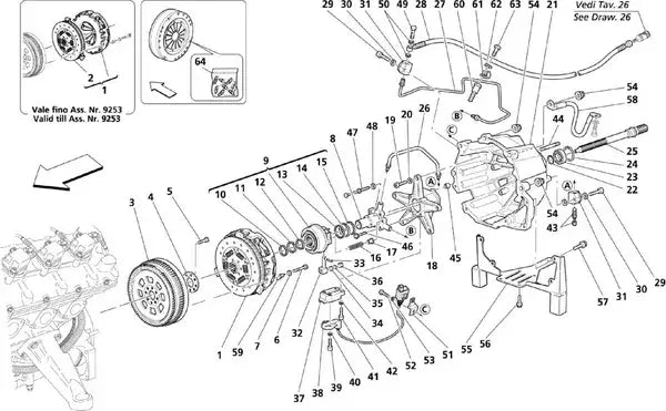 Maserati Clutch Flywheel Service PN P230426